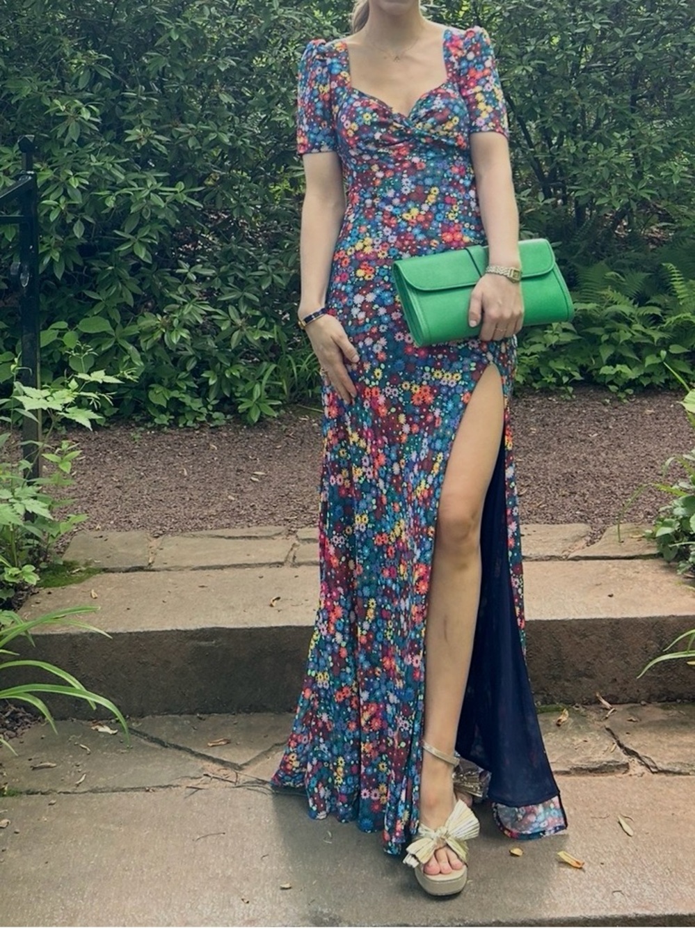 Floral Staud Gown - Picture 3 of 3